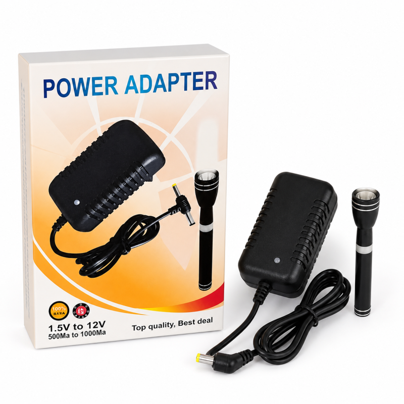 Adjustable DC Power Adapter 1.5V–12V 1000mA