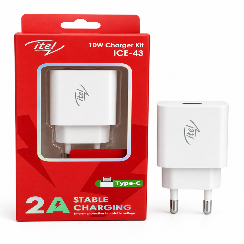 Itel ICE-43 10W Type-C Charger Kit with Cable