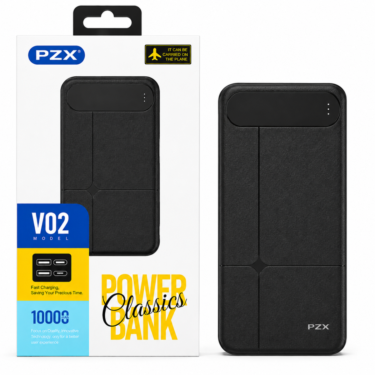 PZX V02 10000mAh Fast Charging Power Bank
