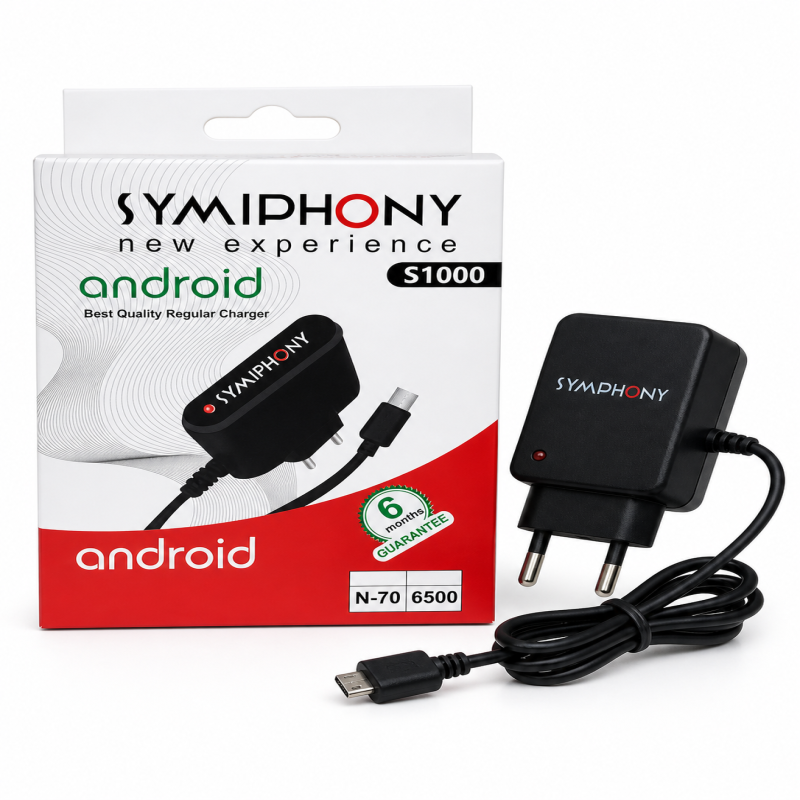 Symphony S1000 Android Type-B Charger with Cable