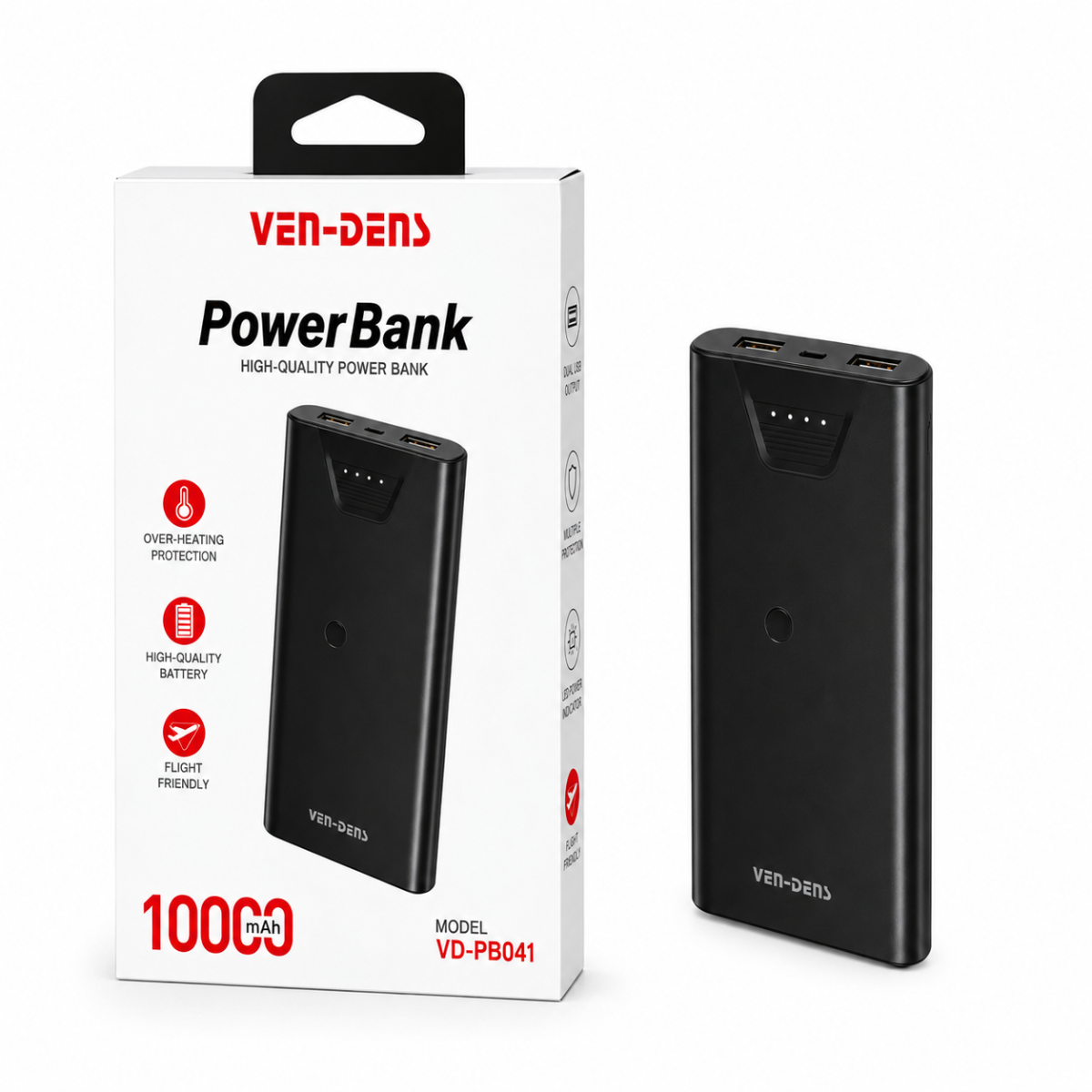 VEN-DENS VD-PB041 10000mAh Power Bank